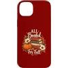Pumpkin Pages Society Custodia per iPhone 14 Plus Tutto prenotato per Autunno Zucca Book Lover Autunno Lettura floreale