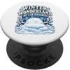 Divertenti regali e disegni di Natale in Winter Wonderland My Car Disagrees Funny Winter Christmas PopSockets PopGrip Adesivo
