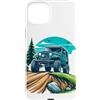 Offroad Car - Extreme Custodia per iPhone 15 Plus Auto fuoristrada | Divertente camion fuoristrada 4x4 | Avventura fuoristrada