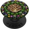 Forest Fungi Woodland Designs Ghirlanda di mandala botanica con funghi selvatici PopSockets PopGrip Adesivo