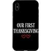 First Holiday Matching & Funny Quote Des Custodia per iPhone XS Max La nostra prima coppia di corrispondenza del Ringrazi