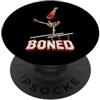 Funny Skeleton Bones Sports Halloween Hu Ginnastica Ginnasta Retro Cool Atleta Infortunio Salto PopSockets PopGrip Adesivo