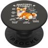 Wigglebutt Corgi Club Anatomia di un Corgi - Divertente design umoristico per cani di razza PopSockets PopGrip Adesivo