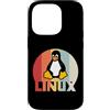 Funny Linux admin hacker nerd IT Geek gi Custodia per iPhone 14 Pro Linux Penguin Programmer Tux Nerd Retro Design