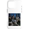 Raccoon Selfie Bigfoot T Rex UFO Custodia per iPhone 16 Pro The Midnight Woods Crew Selfie Funny Hallowen
