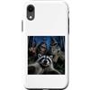 Raccoon Selfie Bigfoot T Rex UFO Custodia per iPhone XR The Midnight Woods Crew Selfie Funny Hallowen