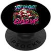Christmas Santa Funny Xmas Family Outfit Let Us Get Elfed Up Babbo Natale Bere Birra Natale PopSockets PopGrip Adesivo