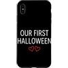 First Holiday Matching & Funny Quote Des Custodia per iPhone XS Max Il nostro primo vestito di coppia abbinato di Halloween