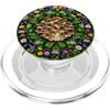 Forest Fungi Woodland Designs Ghirlanda di mandala botanica con funghi selvatici PopSockets PopGrip per MagSafe