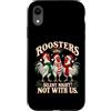 Christmas Coop Comedy Club Custodia per iPhone XR Gallo Natale divertente notte silenziosa pollo coro