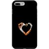 Tiny Passion Co. Custodia per iPhone 7 Plus/8 Plus Carpentiere minimalista a forma di cuore per la lavorazione del legno