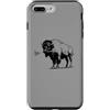 Giant Step Design Co. Custodia per iPhone 7 Plus/8 Plus Nativo Lacrosse Bisonte Bufalo Americano Vintage Lax