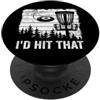 Disc Golf Accessories For Men & Disc Gol I d Hit That Retro Disc Golf Basket Giocatore Vintage Disc Golf PopSockets PopGrip Adesivo