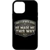 Take It Up with Jesus He Made Me This Wa Custodia per iPhone 12 mini Gli uomini prendono con Gesù mi ha fatto in questo modo Dio cristiano