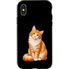 Motivi di gatti per amanti dei gatti, pr Custodia per iPhone X/XS Regalo di design artistico con motivo gatto, simpatico