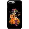 Country Girls Spooky Guitar Art Custodia per iPhone 7 Plus/8 Plus Scheletro Cowgirl Chitarra Halloween Country Music