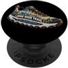 California Trail Miles Collection John Muir Trail Running Strada di montagna California Avventura PopSockets PopGrip Adesivo
