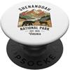 Shenandoah National Park Virginia Souven Parco Nazionale di Shenandoah Virginia Retro Orso Cervo Paesaggio PopSockets PopGrip Adesivo
