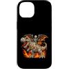 Halloween Gift For Trick Or Treating Spo Custodia per iPhone 14 Scheletro che cavalca dinosauro T-Rex Mummia spaventoso Halloween