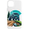 Offroad Car - Extreme Custodia per iPhone 14 Plus Auto fuoristrada | Divertente camion fuoristrada 4x4 | Avventura fuoristrada