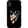 Motivi di gatti per amanti dei gatti, pr Custodia per iPhone X/XS Regalo di design artistico con motivo gatto, simpatico