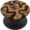 Geology Rockhound Specimen Designs Fetta di calcite minerale del nodulo settario PopSockets PopGrip Adesivo