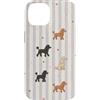 Poodle Vintage Patterns Custodia per iPhone 14 Barboncino Vintage Cuori E Righe L