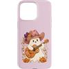 Country Girls Spooky Guitar Art Custodia per iPhone 15 Pro Max Ghost Cowgirl Chitarra Carino Country Music Halloween