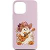 Country Girls Spooky Guitar Art Custodia per iPhone 13 Pro Max Ghost Cowgirl Chitarra Carino Country Music Halloween
