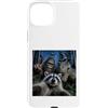 Raccoon Selfie Bigfoot T Rex UFO Custodia per iPhone 15 Plus The Midnight Woods Crew Selfie Funny Hallowen