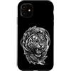 Fierce Tiger Roaring Animal Custodia per iPhone 11 Tigre ruggente Giungla feroce