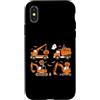 Halloween Gift For Trick Or Treating Sca Custodia per iPhone X/XS Zucca di Halloween dei bambini del carrello elevatore del camion della costruzione