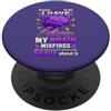Epilepsy Awareness Month Purple Ribbon F Divertente supporto epilettico umorismo viola consapevolezza per l'epilessia PopSockets PopGrip Adesivo