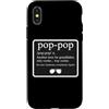 Funny Pop-Pop Dictionary Definition Prod Custodia per iPhone X/XS Divertente dizionario Pop-Pop Definizione Nonno Cool Nonno