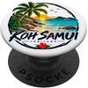 Sud-Est Asiatico: Thailand Koh Samui Thailandia Spiaggia Palme Lamai Souvenir Chaweng PopSockets PopGrip Adesivo