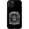 Dark Moon Spellbook Cauldron Cat Art Custodia per iPhone 11 Pro Girls Will Be Girls Gothic Witch Coven Halloween Donna