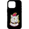 Punk Cat Distressed Designs Custodia per iPhone 16 Pro Stile alternativo stile punk gatto grunge design