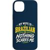 Brasil Lifestyle Co Custodia per iPhone 14 Plus Mia moglie è brasiliana divertente marito matrimonio citazione