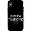First Holiday Matching & Funny Quote Des Custodia per iPhone X/XS La nostra prima coppia di corrispondenza del Ringrazi