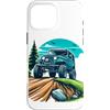 Offroad Car - Extreme Custodia per iPhone 16 Pro Max Auto fuoristrada | Divertente camion fuoristrada 4x4 | Avventura fuoristrada