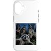 Raccoon Selfie Bigfoot T Rex UFO Custodia per iPhone 16 The Midnight Woods Crew Selfie Funny Hallowen