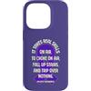 Epilepsy Awareness Month Purple Ribbon F Custodia per iPhone 14 Pro Epilessia divertente dicendo per il mese di consapevolezza dell'epilessia viola