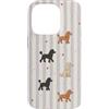 Poodle Vintage Patterns Custodia per iPhone 14 Pro Barboncino Vintage Cuori E Righe L