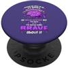 Epilepsy Awareness Month Purple Ribbon F Mese di sensibilizzazione sull'epilessia umoristica divertente supporto epilettico PopSockets PopGrip Adesivo