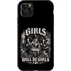 Dark Moon Spellbook Cauldron Cat Art Custodia per iPhone 11 Pro Max Girls Will Be Girls Gothic Witch Coven Halloween Donna