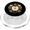 Magia d'autunno Disegni di Christine-Kra Illustrazione del simbolo botanico autunnale della mela PopSockets PopGrip per MagSafe