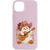 Country Girls Spooky Guitar Art Custodia per iPhone 14 Plus Ghost Cowgirl Chitarra Carino Country Music Halloween