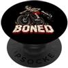 Funny Skeleton Bones Sports Halloween Hu Mountain Biking Biker Retro Cool Atleta Lesioni feriti PopSockets PopGrip Adesivo
