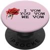 Pink Dark Romance Phone Case I Vow You V I Vow You Vow We Vow Merch Dark Romance Reader Book Lover PopSockets PopGrip Adesivo