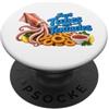Clever Witty Calamari Designs Calamari Lover - Solo Qui Per I Tubi E Tentacoli PopSockets PopGrip Adesivo